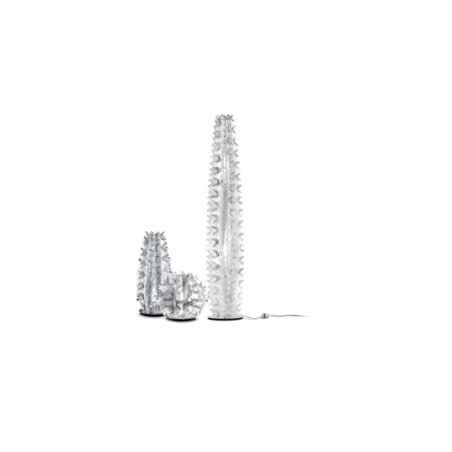 Lampadaire CACTUS - Un éclat irrésistible, des reflets prismatiques, disponible en blanc ou or.