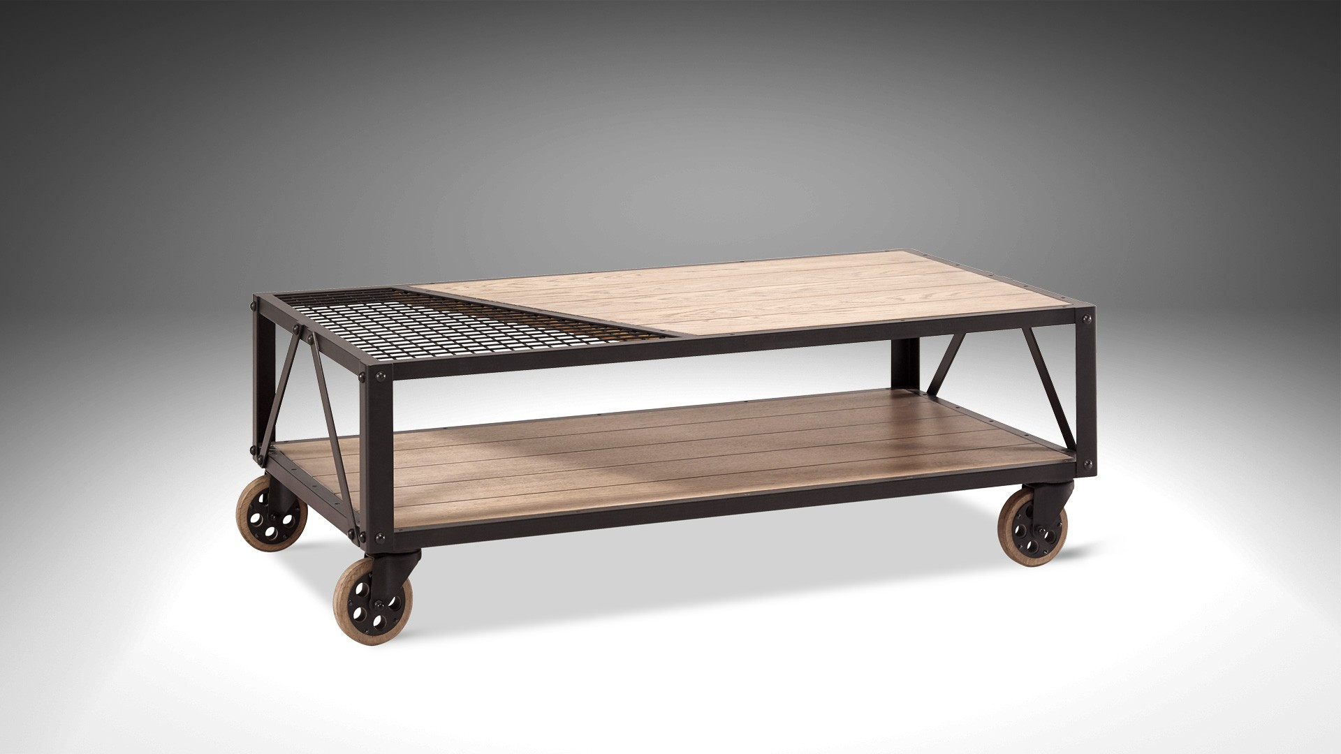 Table basse roulettes ATELIER Donnez du style à votre salon