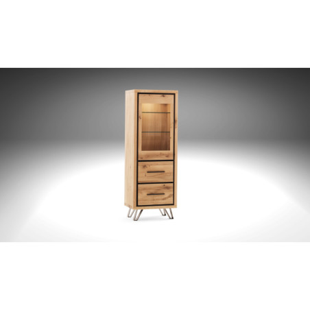 Colonne haute QUEBEC - Pour un intérieur au style chalet ou industriel, la vitrine QUEBEC se mêlera à merveille.