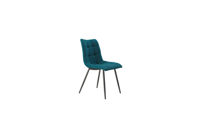 Chaise en tissu ANGELE - Rouge, jaune, gris... une multitude de coloris disponibles pour cette chaise au style scandinave