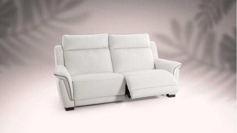 Canapé relaxation électrique FRANCIS - Canapé tout confort disponible en 2 ou 3 places dans plusieurs coloris de cuir ou tissu.