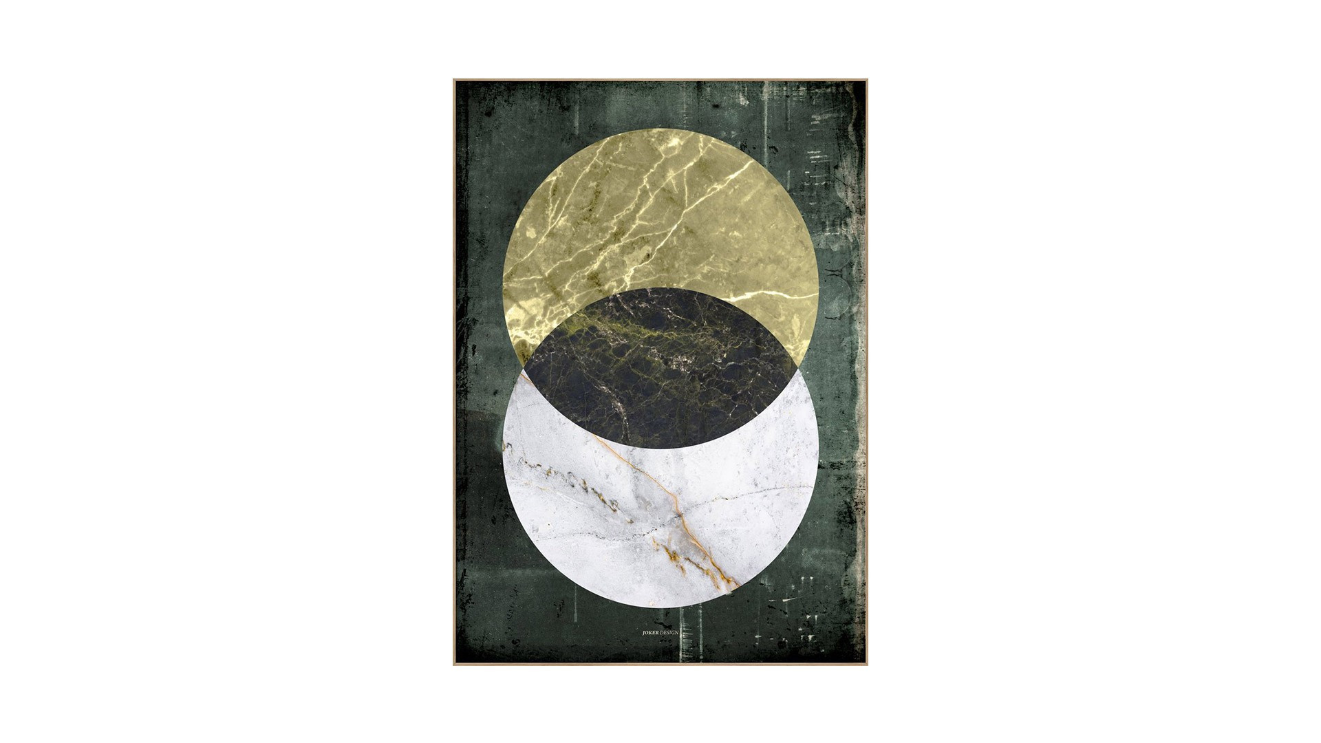 Tableau MARBLES RUSTIC - Tableau décoratif de haute qualité, disponible avec une surface brossée blanc mat ou brillante