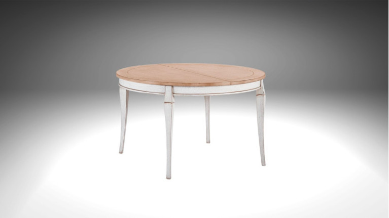 Table de repas ronde extensible en bois MANOSQUE - Une table pleine de charme pour des repas conviviaux en famille ou entre amis