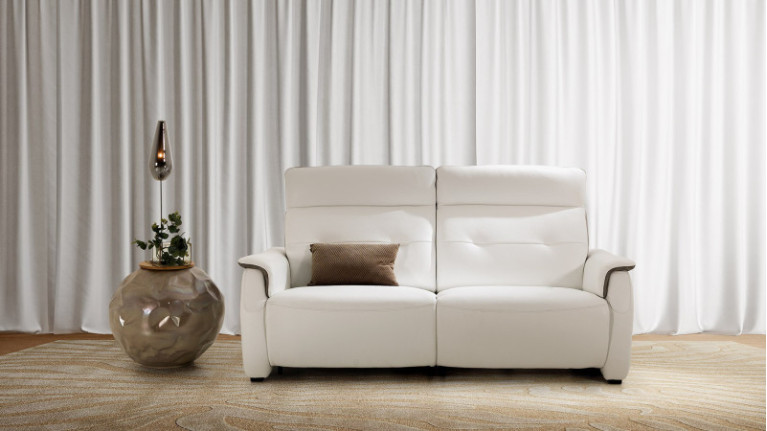 Canapé 2 3 places BERLINO - Canapé tout confort réalisable en cuir, tissu ou microfibre. Fabrication italienne de grande qualité