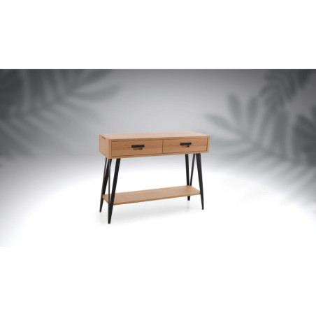 Console 2 tiroirs FABRIQUE
