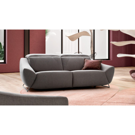 Canapé 2 3 places en tissu MIRAGE - Ce canapé contemporain vous réserve un confort de haut niveau. Plusieurs dimensions.