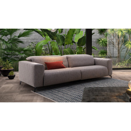 Canapé 2 3 places en tissu INDI - Laissez-vous envahir par une sensation de bien-être dans ce canapé moelleux tout confort.