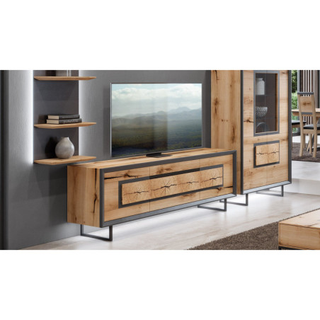 Meuble TV en bois CHALET - Une collection de meubles de salon de haute facture, entre noblesse et authenticité.