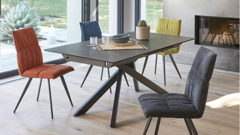 Table de repas extensible céramique VIOLETTE