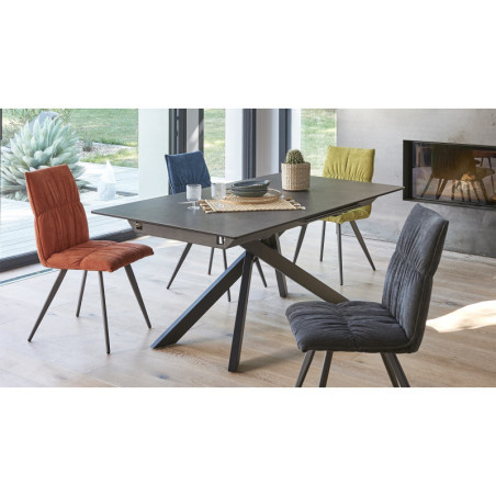 Table de repas extensible céramique VIOLETTE