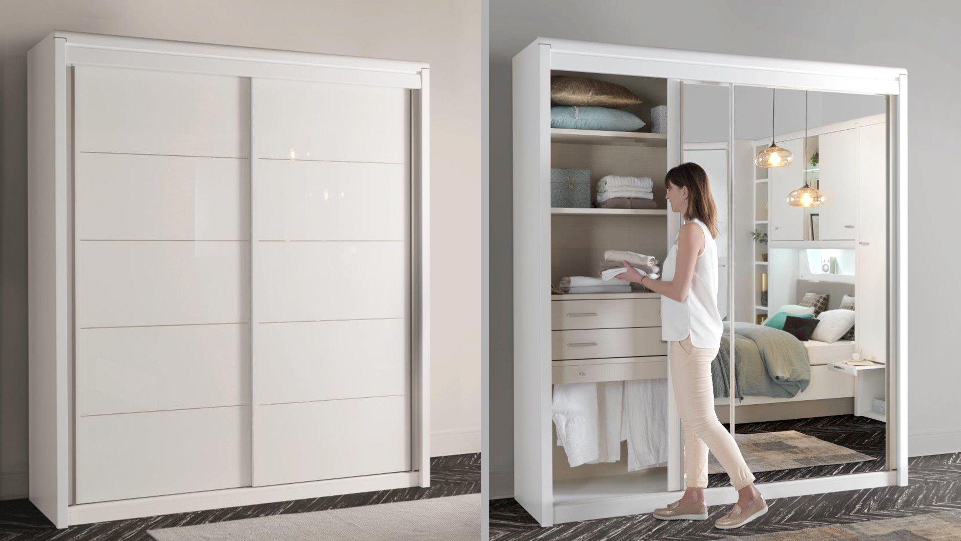 Armoire 2 portes coulissantes MULTY | Meubles CELIO