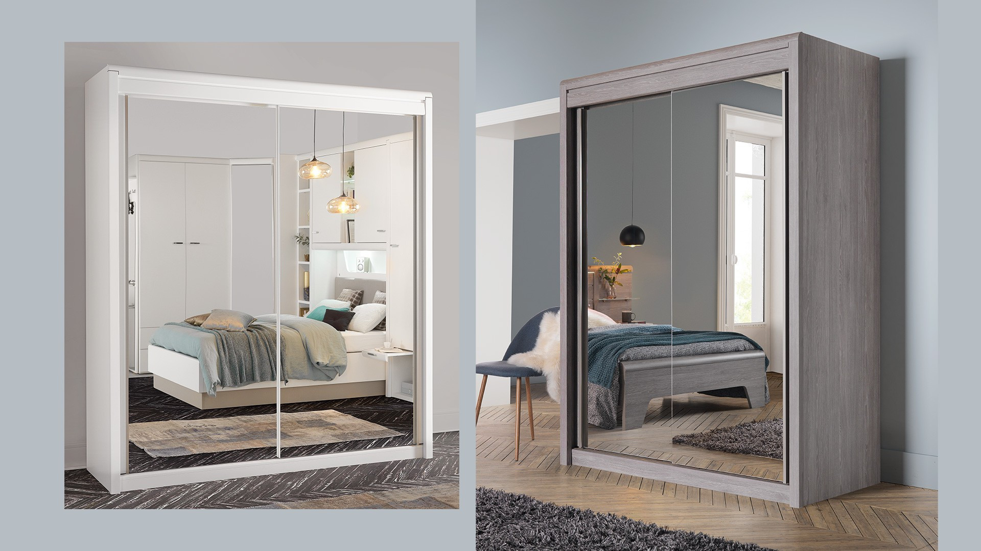 Armoire 2 portes coulissantes MULTY Meubles CELIO