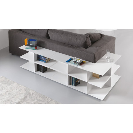 Meuble multifonction SLIM - pratique et décoratif ce meuble peut être utilisé à la fois comme bibliothèque et desserte