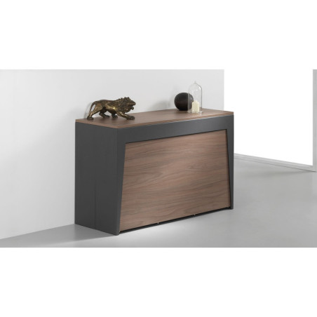 Console extensible MARVEL PLUS - Regroupe 4 allonges et jusqu’à 8 chaises pliantes. Une fois plié c'est un véritable gain de pla
