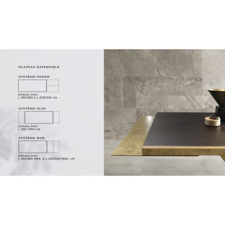 Table de repas extensible ATHENA