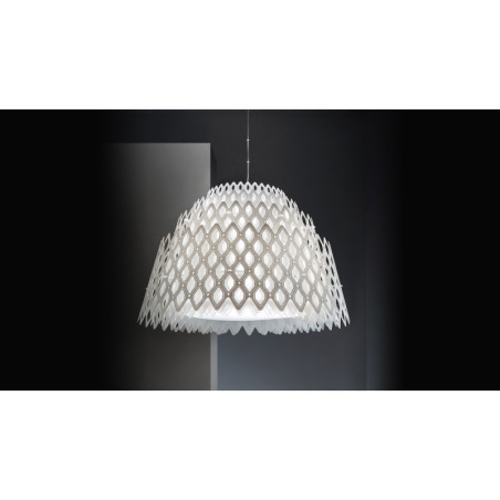 Suspension CHARLOTTE - Suspension moderne disponible en couleur orange, bleu ou blanc