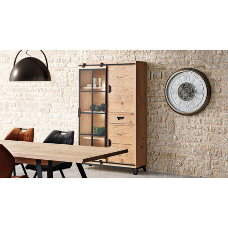 Vitrine 3 portes 1 tiroir FABRIQUE