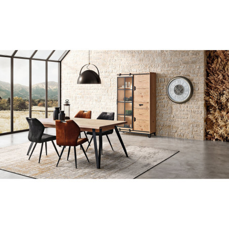 Vitrine 3 portes 1 tiroir FABRIQUE