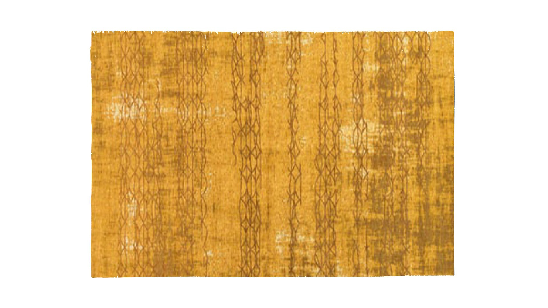 Tapis rectangulaire jaune doré ANTIK BOLERO - Grand tapis effet vintage, disponibe dans 4 coloris et 4 dimensions.