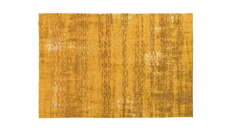Tapis rectangulaire jaune doré ANTIK BOLERO - Grand tapis effet vintage, disponibe dans 4 coloris et 4 dimensions.