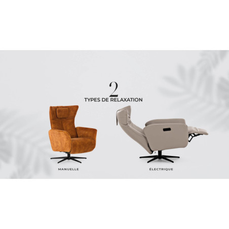 Fauteuil relaxation manuelle OSLO