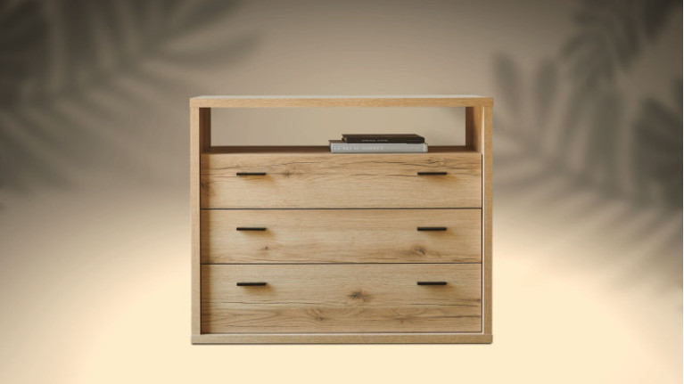 Commode 3 tiroirs 1 niche...