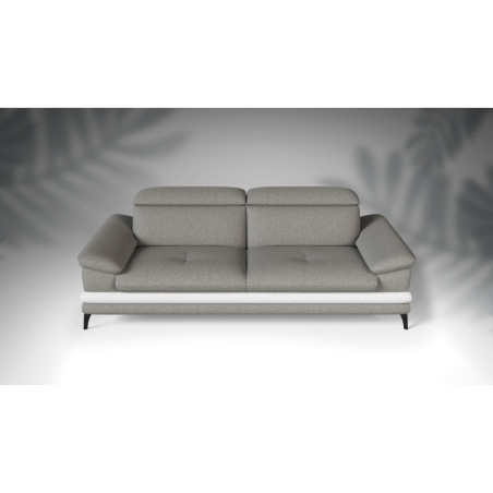 Canapé tissu anti tâche gris GRETA