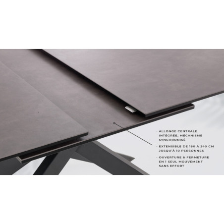 Table de repas extensible VIOLETTE