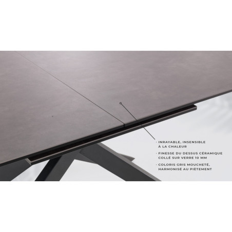 Table de repas extensible VIOLETTE