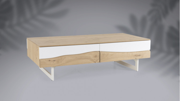 Table basse 2 tiroirs RACINE