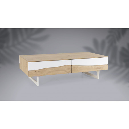 Table basse 2 tiroirs RACINE