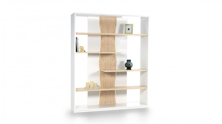 Bibliothèque en bois et laque RACINE