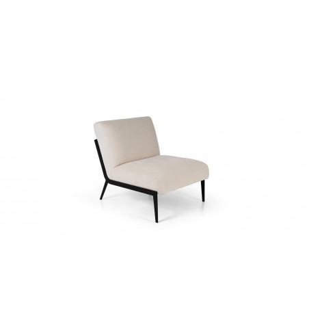 Fauteuil design en tissu BELLINA