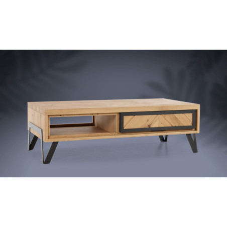 Table basse 1 tiroir RELIEF