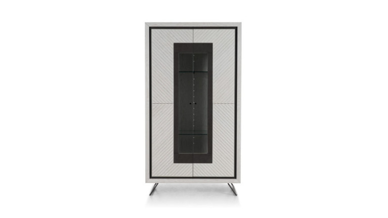 Vitrine en chêne blanc et verre CANNES