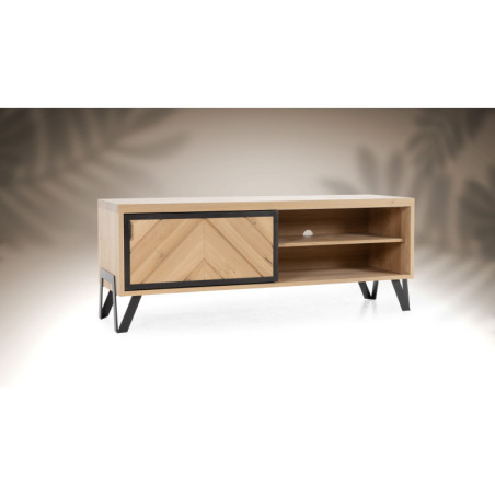 Meuble TV 2 portes abattantes RELIEF