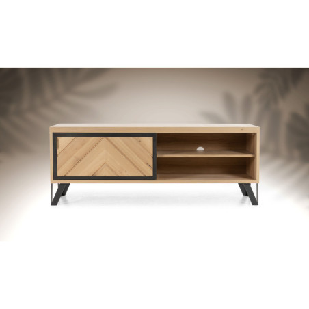 Meuble TV 2 portes abattantes RELIEF