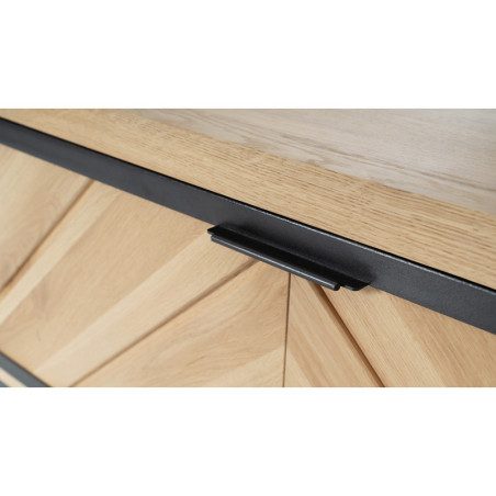 Meuble TV 2 portes abattantes RELIEF