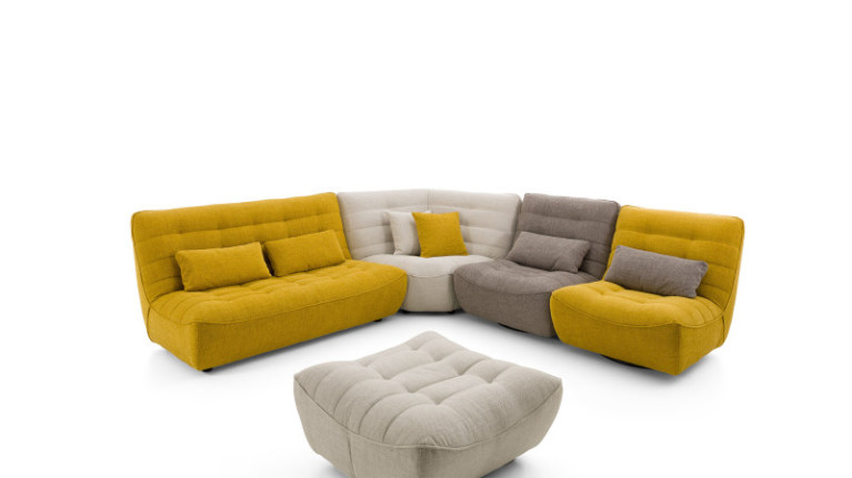 Canapé d'angle modulable RIVIERA - Un canapé sur-mesure en cuir, tissu ou microfibre
