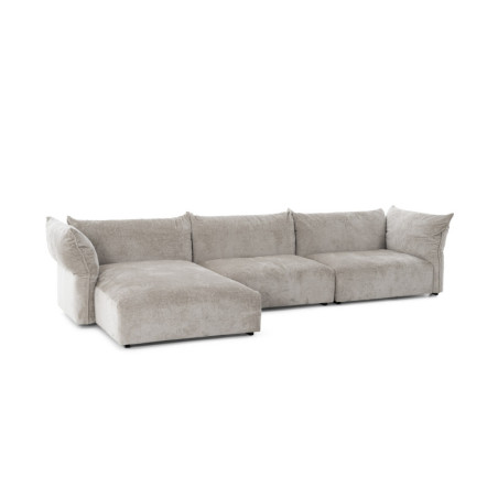 Canapé d'angle modulable gris COMODO