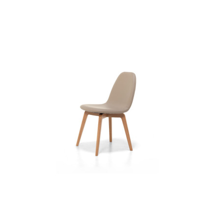 Chaise KUBE - Coloris au choix et piétement personnalisable pour une chaise à l'image de votre intérieur. Qualité italienne.