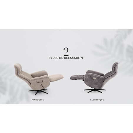 Fauteuil relaxation électrique TOBIAS