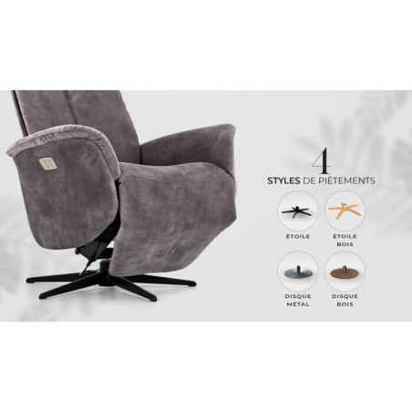 Fauteuil relaxation électrique TOBIAS