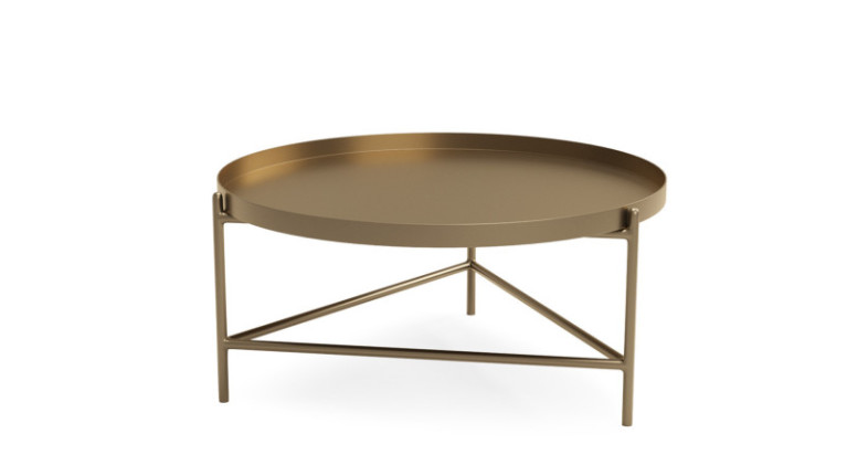 Table basse dorée MIA