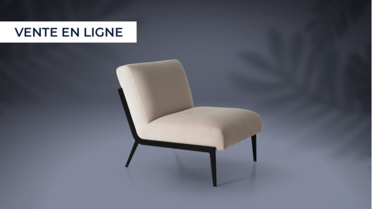 Fauteuil tissu velours...