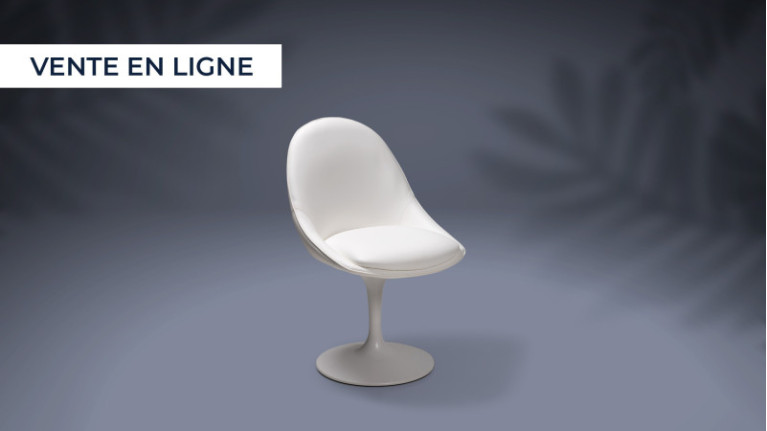 Chaise pivotante tissu...