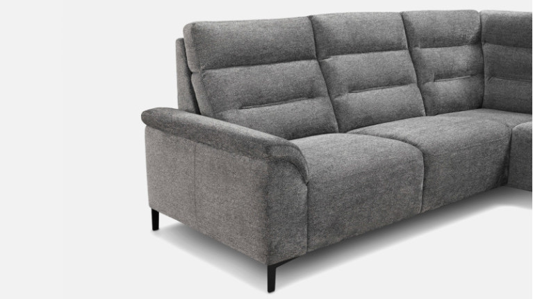 Canapé d'angle tissu ALBATROS | Confort moelleux