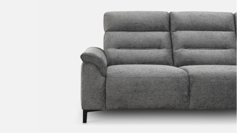 Canapé d'angle tissu ALBATROS | Confort moelleux