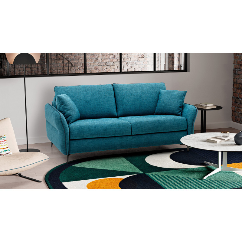 Canapé 3 Places Avec Une Assise Profonde En Velours Côtelé