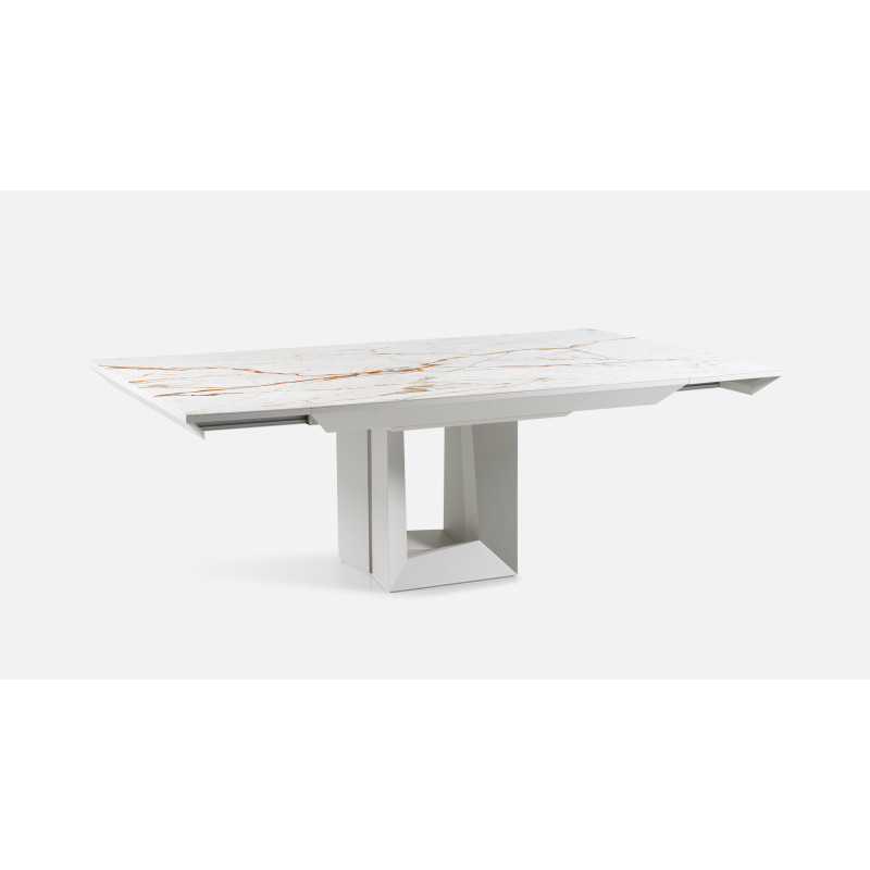 Table de repas extensible VORTICE | Système d'ouverture par rotation